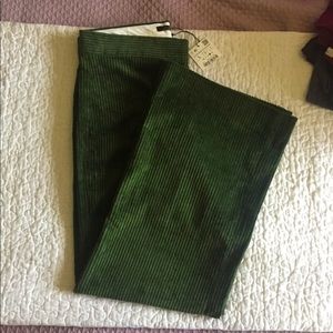 Zara Green Corduroy pants